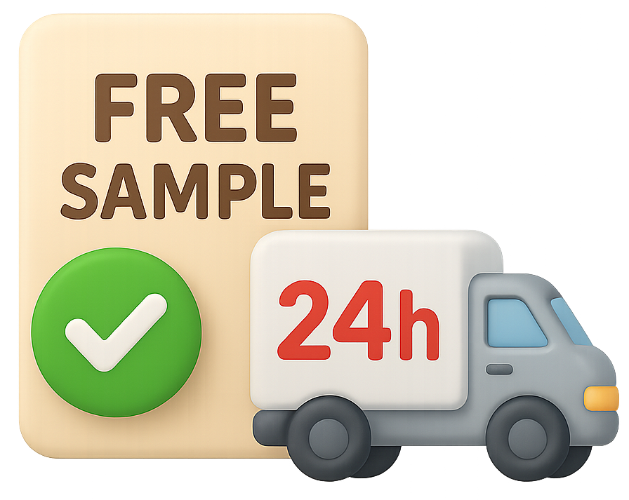 Free Sample & 24h Delivery Icon